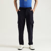 Men Solid Regular Fit Cargo Pockets Trackpants