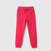 Girls Embossed Regular Fit Trackpants