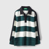Boys Relaxed Fit Polo Neck Striped T-Shirt