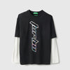 Boys Relaxed Fit Round Neck Printed Turbo Iridescent T-Shirt