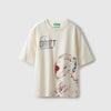 Boys Boxy Fit Round Neck Graphic Print T-Shirt