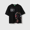 Boys Boxy Fit Round Neck Drift with Biker T-Shirt