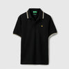 Boys Relaxed Fit Polo Neck Solid T-Shirt