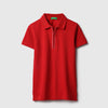 Boys Regular Fit Polo Neck Solid T-Shirt