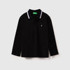 Boys Regular Fit Polo Neck Solid T-Shirt