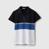 Boys Regular Fit Polo Neck Colorblock Seamseal T-Shirt