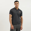 Men Regular Fit Polo Neck Solid Pique T-Shirt
