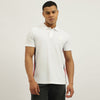 Relaxed Fit Textured Knit Tape Pique Polo T-shirt