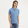 Men Relaxed Fit Polo Neck Solid T-Shirt
