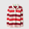 Boys Regular Fit Polo Neck Striped T-Shirt