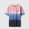 Girls Relaxed Fit Round Neck Ombre T-Shirt