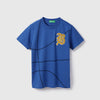 Boys Regular Fit Round Neck Printed T-Shirt