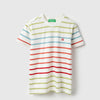 Boys Regular Fit Round Neck Striped T-Shirt