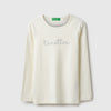 Girls Regular Fit Round Neck Typography High- Density T-Shirt