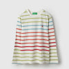 Boys Regular Fit Round Neck Striped T-Shirt