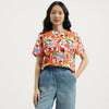 Women Round Neck Printed T-Shirt