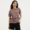 Women Round Neck Printed T-Shirt