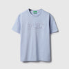 Girls Relaxed Fit Round Neck Applique Gen-Z Words In Technique T-Shirt