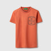 Boys Regular Fit Round Neck Embrace The Farm Life Side Print T-Shirt