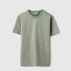 Boys Relaxed Fit Round Neck Floral Tonal Puff T-Shirt