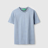 Boys Relaxed Fit Round Neck Floral Tonal Puff T-Shirt
