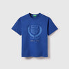 Boys Regular Fit Round Neck Emboss T-Shirt