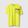 Boys Relaxed Fit Round Neck Printed Drift Back Print T-Shirt