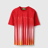 Boys Relaxed Fit Round Neck Striped T-Shirt