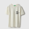 Boys Relaxed Fit Round Neck Printed Me And My Dawgs Grafitti T-Shirt