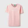 Girls Longline Fit Round Neck Poodle At Back T-Shirt