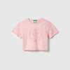 Regular Fit Round Neck Self Design T-Shirt