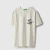 Girls Relaxed Fit Round Neck Printed Me And My Dawgs Grafitti T-Shirt