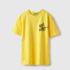 Girls Relaxed Fit Round Neck Graphic Print T-Shirt
