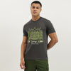 Men Relaxed Fit Crew Neck Printed Luxury Hotel Jersey T-Shirt