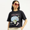 Women Round Neck Printed T-Shirt