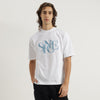Men Oversized Fit Crew Neck Applique Since T-Shirt