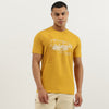 Men Relaxed Fit Crew Neck Embossed Hotel Jersey T-Shirt