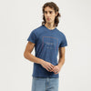 Men Relaxed Fit Crew Neck Typography T-Shirt