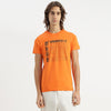 Men Regular Fit Crew Neck Typography Be Yourself Jersey T-Shirt