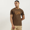 Men Regular Fit Crew Neck 3D Branding Jersey T-Shirt