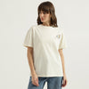 Women Round Neck Graphic Print T-Shirt