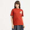 Women Regular Fit Round Neck Back Face Print T-Shirt
