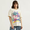 Women Round Neck Graphic Print T-Shirt