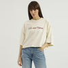 Women Round Neck Embroidered Branding T-Shirt