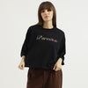 Women Round Neck Embroidered Branding T-Shirt