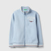 Boys Regular Fit High Neck Embroidered Jacket
