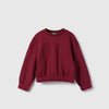 Regular Fit Round Neck Patch Work Closed Sweatshirt