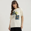 Women Round Neck Graphic T-Shirt