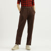 Women Solid Folded Hem Pants