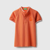 Boys Regular Fit Mandarin Collar Solid T-Shirt